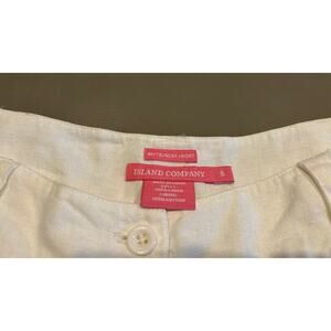 Island Company WhitSunday 100% Linen Short Cuffed Preppy